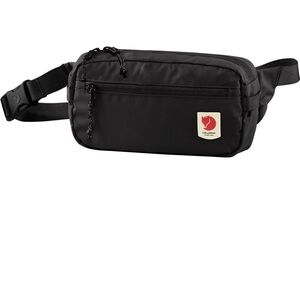 Fjallraven Black Crossbody Bag with Red Logo